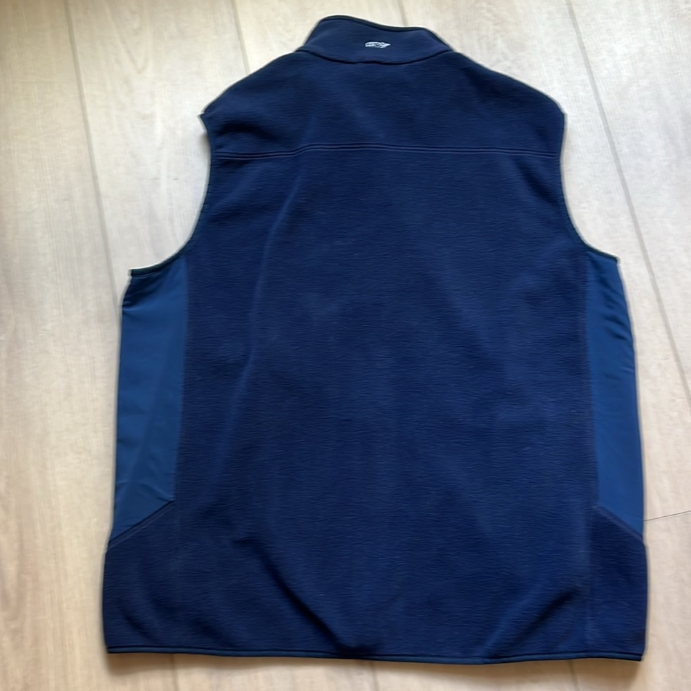 Vineyard Vines Men’s Navy Blue Fleece Vest Size XT - Picture 4 of 5
